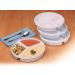 Maddak SP Ableware Sandstone Partitioned Scoop Dish with Lid | 49701 - Buy Online on GoSupps.com