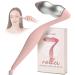 Rena Chris Stainless Steel Face Roller - Metal Facial Massager Tool with Enhanced Contour Fit for Puffiness Reducing Skin Care Roller Gift for Women (Silver)