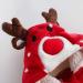Unisex Baby Boys & Girls Hooded Bathrobe 0-24 Months - Soft Plush Flannel Fleece Animal Face Robe for Newborns & Toddlers - Christmas Gift in Red - Buy Online on GoSupps.com