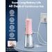 JTF Water Dental Flosser Picks - Cordless Portable Oral Irrigator 4 Modes 300ML Rechargeable IPX7 Waterproof Best for Home & Travel - 5 Jet Tips (Pink - Buy Online on GoSupps.com