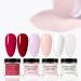 Roseflower Dipping Powder Nails Kit - 6 Colors Nude Dip Powder Starter Set with Base & Top Coat - DIY Salon Quality Manicure at Home - Buy Online on GoSupps.com