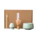 homwowo Matcha Tea Set Showcasing Eastern Culture and Elegance Japanese Matcha Tea Accessories Matcha Kit Set Matcha Bamboo Blue Color