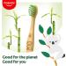 Bamboo Children's Toothbrushes - Eco-Friendly Soft Bristles Biodegradable & Recyclable | Ideal Travel Manual Toothbrush for Kids 6+ - Buy Online on GoSupps.com