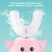 Children's Electric Toothbrush - U Form Head Waterproof Sound Function for Ages 2-12 - Pink - IPX7 1 Pack - Buy Online on GoSupps.com