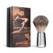 Benjamin Barber Classic razor brush chrome - razor brush with steel handle which ensures a pleasant and gentle shave - razor brush carpet - Reiserasier brushes - RASIER brushes Really made of wood