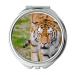 Mirror Compact Mirror animal animal photography big cat pocket mirror portable mirror