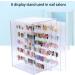 Nail Art Display Stand Nail Tips Acrylic Storage Box with 5 Movable Layers Manicure Tool Nail Art Display Stand - Buy Online on GoSupps.com