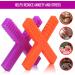 Sensory Chew Stick Toys for Kids with Autism ADHD - 2 Pack Medium Hardness Teething Tubes with 4 Textures - Purple/Orange - Buy Online on GoSupps.com