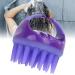 Head massager brush manually head massager silicone scalp massage brush cleans hair root shampoo brush for scalp care hair cleaning (purple)