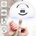 JEWHITENY 72W UV LED Nail Lamp with 4 Timers and Automatic Sensor for Gel Polish Curing - Buy Online on GoSupps.com