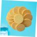 50 Pack Yellow Round Compressed Makeup & Bath Sponges - Face Wash, Body Cleansing, Exfoliating Loofah Kit - Buy Online on GoSupps.com