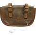Hide & Drink Durable Leather Reflective Bike Pannier - Bourbon Brown - Buy Online on GoSupps.com