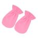 FRCOLOR 1 Pair Exfoliating Hand Mask Pink Disposable Gloves Hand Moisturizer Gloves Body Gel Black Cotton Gloves Women Exfoliating Body Mitt Hand Spa Gloves Heat Preservation Gloves Miss 29x16cm