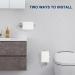 NearMoon Self Adhesive Toilet Paper Holder - Rustproof SUS304 Stainless Steel, No Drilling Needed - 1 Pack Brushed Nickel - Ideal for Bathroom, Kitchen, Washroom - Buy Online on GoSupps.com