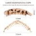 6 Pcs Large Banana Clips - Non-Slip Strong Hold Hair Clips for Thick and Fine Hair - Women and Girls - Black, Brown, Leopard - Buy Online on GoSupps.com