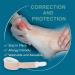 HouChanges Toe Straighteners - One Size, Reusable Toe Splints for Bent, Hammer, Overlapping, and Broken Toes - Buy Online on GoSupps.com