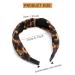 TOBATOBA Pearl and Leopard Headband for Women - Wide Knot Beaded Hair Accessory (Color 1) - Buy Online on GoSupps.com