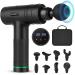 Massage gun massage gun uplayteck muscle massage device with 30 speeds 8 massage heads 40db super quiet LED display touchscreen pistol fascia gun for neck back shoulder black