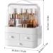 White Makeup Organizer Box - Waterproof & Dustproof Cosmetic Storage for Vanity - Display Cases for Dresser Countertop - Style A - Buy Online on GoSupps.com