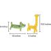 SunGrow Cotton Rope Knot Puppy Toys for Small Breeds - Durable & Handwoven Chew Items for Healthy Teeth and Gums - 2 Piece Set (Giraffe and Dog) - Buy Online on GoSupps.com