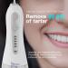 Cordless Water Flosser 300ML - Rechargeable & Portable Oral Irrigator with 5 Modes - IPX7 Waterproof Teeth Cleaner for Travel & Home - 6 Nozzle Tips Included (White) - Buy Online on GoSupps.com