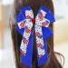 Patriotic Flag Clips Hair Accessories for July 4th - Cheerleader Hair Bows (3 Pack) - Buy Online on GoSupps.com