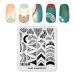 KADS Nail Stamping Plate Chinese Style Nail Art Stamp Template bamboo Lotus DIY Image Template Manicure Stamping Plate Stencil Tools (CN025)