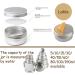 Buy Basic Packing: 12 Pieces 100ml Aluminum Round Screw Cap Cosmetic Cans & Stickers - International Shipping Available - Buy Online on GoSupps.com