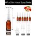Furuising 6pcs Nasal Spray Bottle 20ml Glass Amber Refillable Fine Mist Atomizer Small Empty Nasal Sprayer with Funnel and Labels for Saline Essential Oils - Buy Online on GoSupps.com