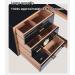 Cigar Humidor with Digital Hygrometer 3 Layer Drawers Cedar Lined Storage Box and Humidifier Holds 50-100 Cigars for Optimal Humidity Control and Preservation Black - Buy Online on GoSupps.com