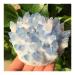 Home Decor 1pc Natural Blue Crystals Quartz Cluster Freeform Reiki Stones Room Home Office Aquarium Decoration Accessories Gemstone Reiki Household Natural Stones (Size : 600-650g) Natural Luster (Si 300-350g