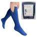 Premium Navy 20-30 mmHg Firm Compression Leg Swelling YKK Zipper Socks Closed Toe 1