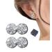 Dorina EarAcupressure Magnetherapy Detoxi Earrings Dorina Ear Acupressure Magnetherapy Detox Earrings Dorina Earrings for Weight Loss (Silver)