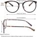 ALWAYSUV Retro Vintage Round Metal Glasses for Women & Men - Clear Lens Fashion in Beige - Buy Online on GoSupps.com