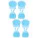 8 Pcs Rabbit Ears Facial Brush Silicone Face Silicone Face Cleanser Face Lotion for Women Handheld Massagers Home Facial Brush Face Cleaner Silica Gel Washbasin Miss Manual Light Bluex2pcs 7.5x7.5cmx2pcs
