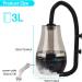 3L Reptile Fogger Humidifier with Electronic Thermometer Hygrometer - Ideal for Reptiles & Amphibians in Terrariums - Buy Online on GoSupps.com