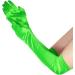 NQEUEPN Women Long Gloves Long Elbow Satin Gloves 21" Stretchy 1920s Opera Gloves Hand Care Moisturizing Gloves for Women Girls Evening Party Dance (Dark Green) - Buy Online on GoSupps.com