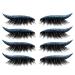 4 pairs of eyelash stickers and eyeliner reusable glitter-eyeliner-sticker smokey eye make-up invisible eyelid belt self-adhesive shiny eye line eye tool # blue 4 pairs blue
