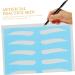 Angoily 8 Pairs Tool Eyebrow Shaping Stencils Eyebrow Practice Skin Card Eyebrow Trimming - Buy Online on GoSupps.com