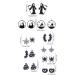 Feylie Halloween Earrings for Women & Girls | Creepy Pumpkin Cat & Gothic Drop Jewelry | Perfect Accessories for Halloween Parties - Buy Online on GoSupps.com