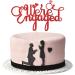 Sleyberoy Our Engaged Cake Toppers - Great for Proposals Weddings Bridal Showers Engagement Party Decorations - Buy Online on GoSupps.com