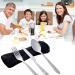 BCDlily Spoon Knife Fork Set 3 Pcs Stainless Steel Knifes Fork Spoon Home Flatware Travel Camping Cutlery Set (Black) - Buy Online on GoSupps.com