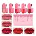 Allbestaye Capsule Lipstick Set Lip Gloss Set Capsule Shape Liquid Lipstick Portable Lipstick 5pcs