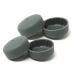 Deluxe TuffCaps Walker Glide Covers - Gray - 2 Pairs (use with Rubber Tips Sold Separately)