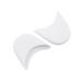 sichun 1 Pair Silica Gel Front Toe Caps Pad for Pointed Ballet Shoes Pain Relief White