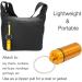 Portable Aluminum Keychain Pill Holder Case - Waterproof Travel Pill Fob for Aspirin Ibuprofen Vitamins | 3 PCS Gold EDC Key Ring - Buy Online on GoSupps.com