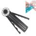 Paper Craft Edge Cutter 12 in 1 Craft Paper Edge Cutter Edge Cutter Paper Crafts Precision Paper Edger with Measurements Disc Straight Wavy Line Versatile Paper Trimmer (Black)