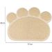 ExeQianming Pet Mat - Claw Shape Feeding Mat for Dogs | 30x37 cm Beige - Perfect for Eating & Drinking - International Shipping Available - Buy Online on GoSupps.com