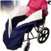 Fleece-Lined Wheelchair Cosy Cover Half Body Type Wheelchair Cosy Winter Water Proof Fleece Lining Wheelchair Accessories Blanket Leg and Instep Warmer for Disabled Senio