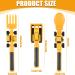 Buy Forhome Silicone Baby Cutlery Set - 3-Piece Construction Theme Fork & Spoon for Toddlers - Bulldozer Excavator & Shovel Designs - Perfect for Young Children - Buy Online on GoSupps.com